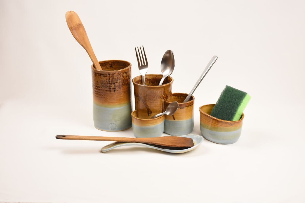 4 piece handmade ceramic kitchen set 4 piece handmade ceramic kitchen set