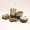 bathroom set black clay bathroom set black clay