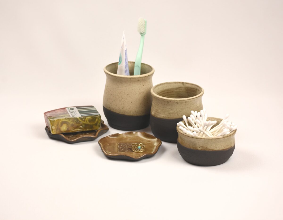 bathroom set black clay bathroom set black clay