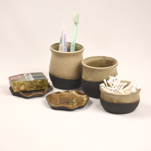 bathroom set black clay bathroom set black clay