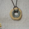Earthy Donut Ceramic Pendant Necklace Earthy Donut Ceramic Pendant Necklace