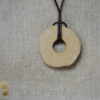Earthy Donut Ceramic Pendant Necklace Earthy Donut Ceramic Pendant Necklace
