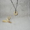 Earthy Donut Ceramic Pendant Necklace Earthy Donut Ceramic Pendant Necklace