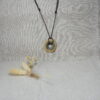 Earthy Donut Ceramic Pendant Necklace Earthy Donut Ceramic Pendant Necklace