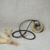 Earthy Donut Ceramic Pendant Necklace Earthy Donut Ceramic Pendant Necklace