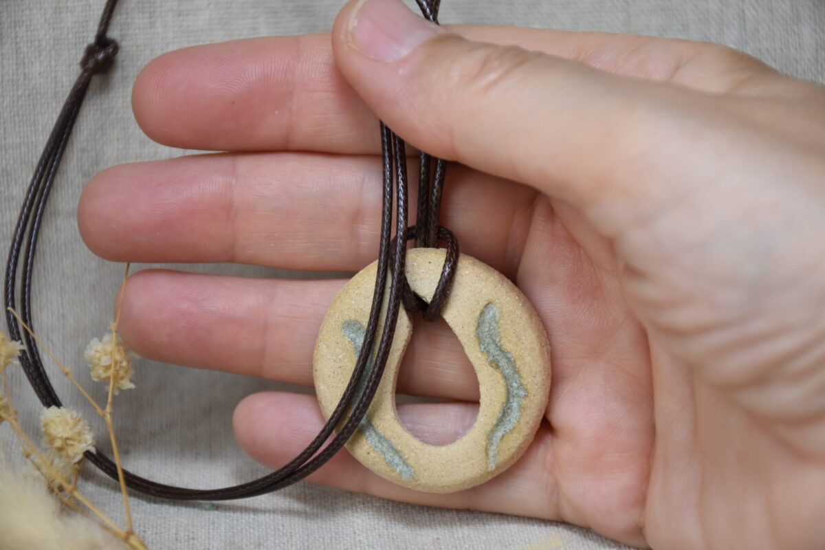 Ceramic Teardrop Loop Pendant Ceramic Teardrop Loop Pendant