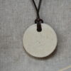 Ceramic Talisman Disc Pendant Ceramic Talisman Disc Pendant