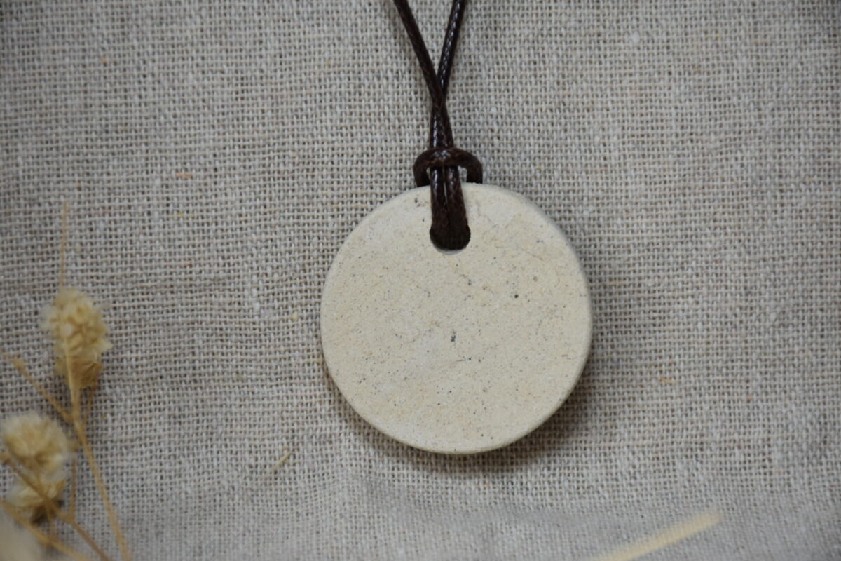 Ceramic Talisman Disc Pendant Ceramic Talisman Disc Pendant