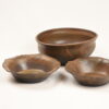 Handmade Black Stoneware Soup & Salad Set Handmade Black Stoneware Soup & Salad Set
