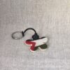 Handmade Free Palestine Ceramic Flower Keychain Handmade Free Palestine Ceramic Flower Keychain