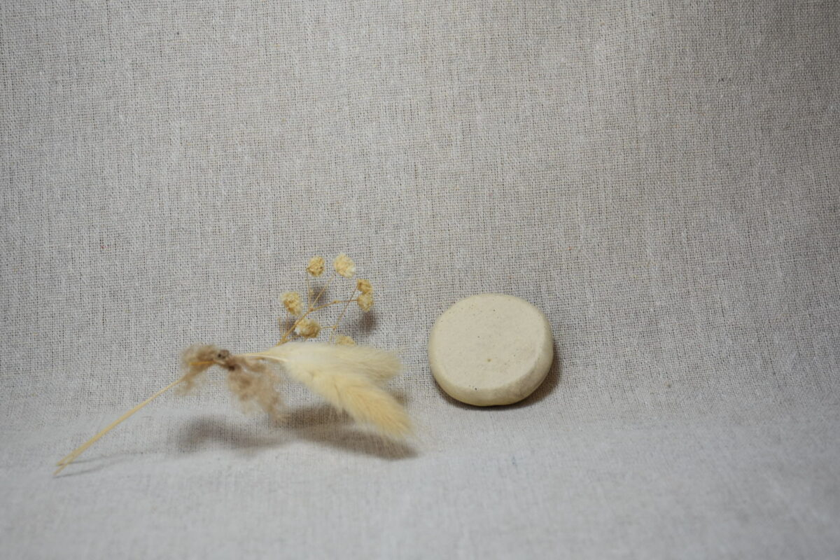 Handmade Ceramic Worry Stone | "HERE" Mindfulness Grounding Pebble Handmade Ceramic Worry Stone | "HERE" Mindfulness Grounding Pebble