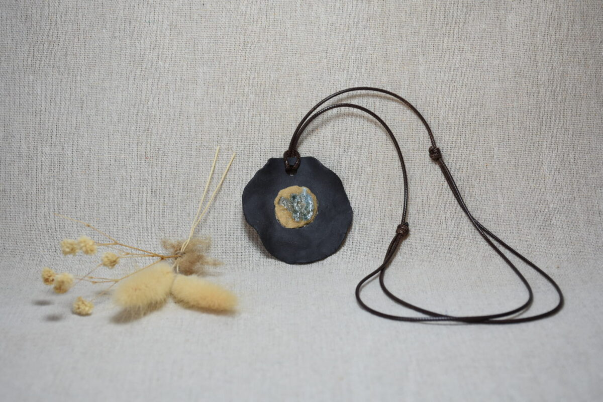 Handmade Black Ceramic Necklace Handmade Black Ceramic Necklace