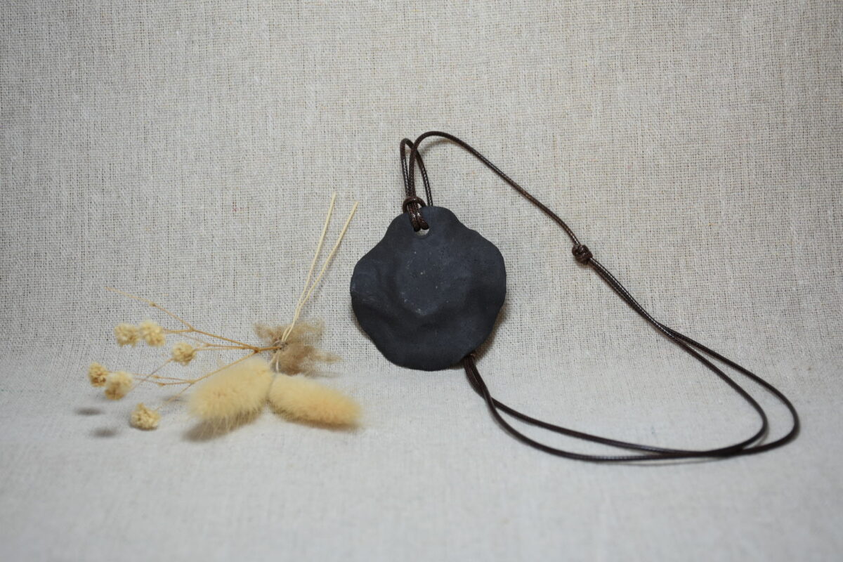 Handmade Black Ceramic Necklace Handmade Black Ceramic Necklace