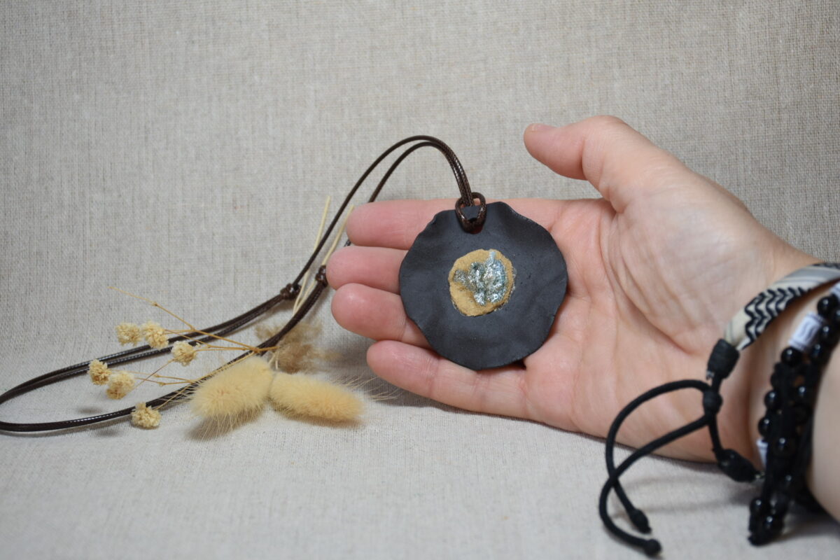 Handmade Black Ceramic Necklace Handmade Black Ceramic Necklace