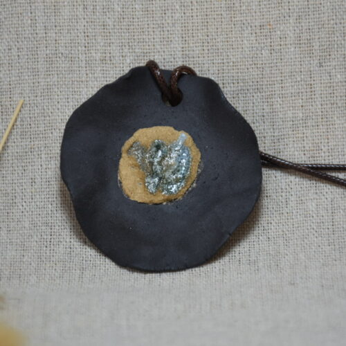 Handmade Black Ceramic Necklace
