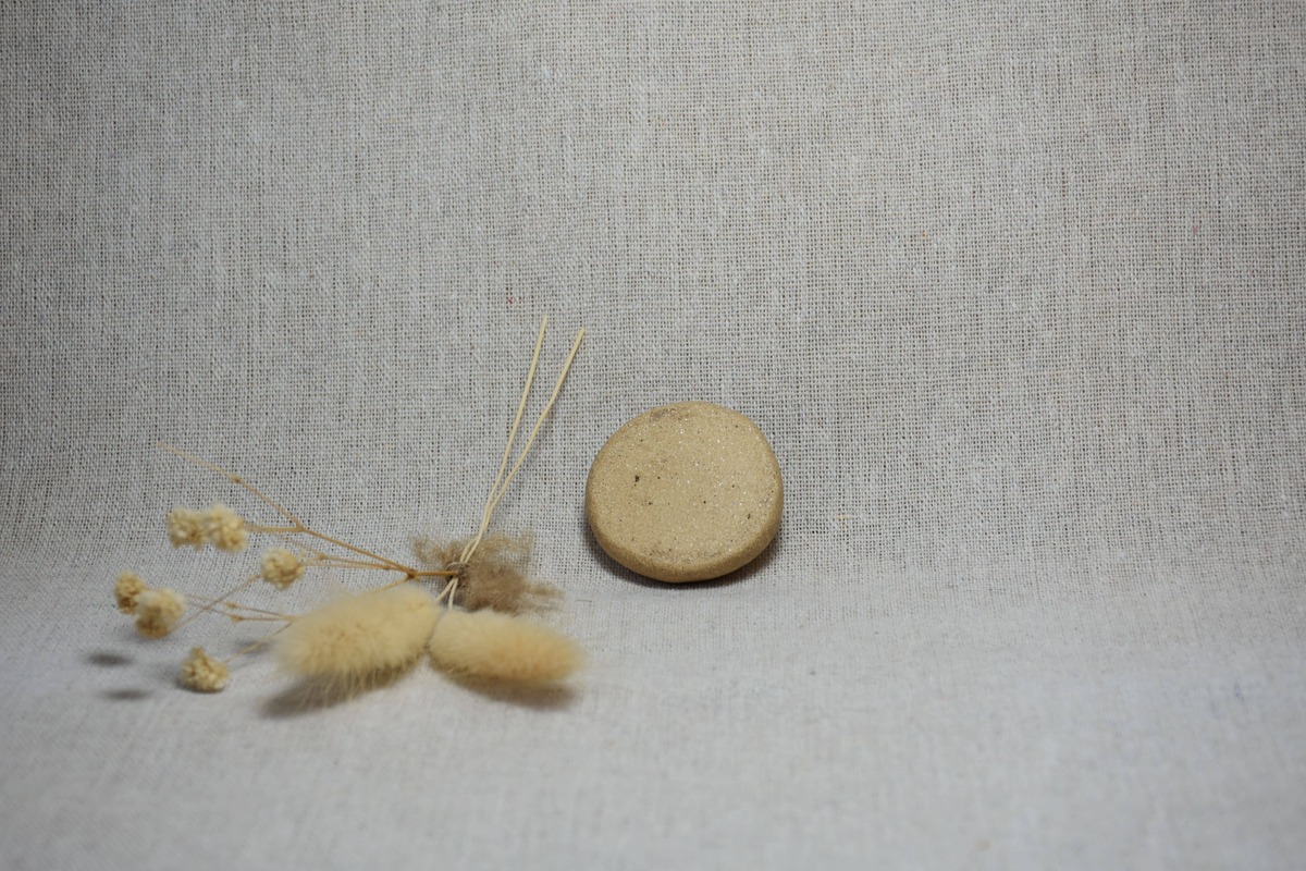 Handmade Ceramic "Calm" Worry Stone Handmade Ceramic "Calm" Worry Stone