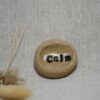 Handmade Ceramic "Calm" Worry Stone Handmade Ceramic "Calm" Worry Stone