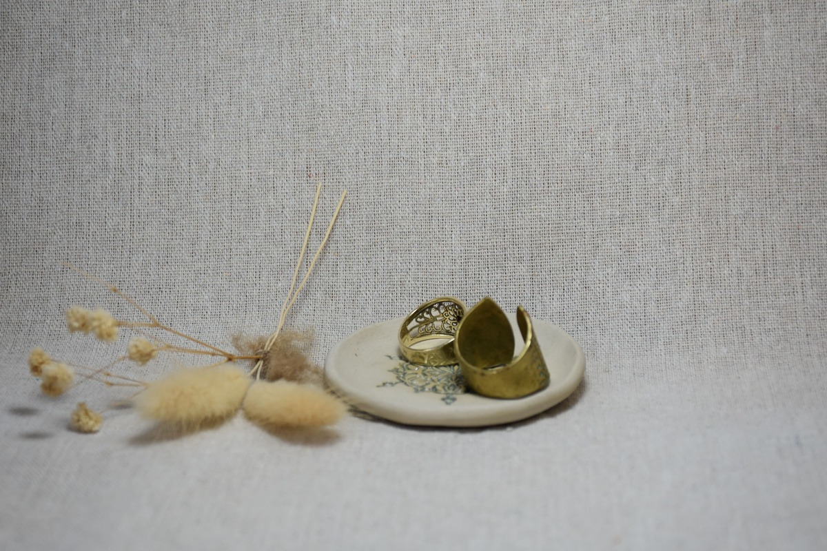 Handmade Ceramic Mandala Ring Dish Handmade Ceramic Mandala Ring Dish