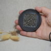 Black Ceramic Ring Dish | Ornate Vintage Floral Stamped Jewelry Tray Black Ceramic Ring Dish | Ornate Vintage Floral Stamped Jewelry Tray