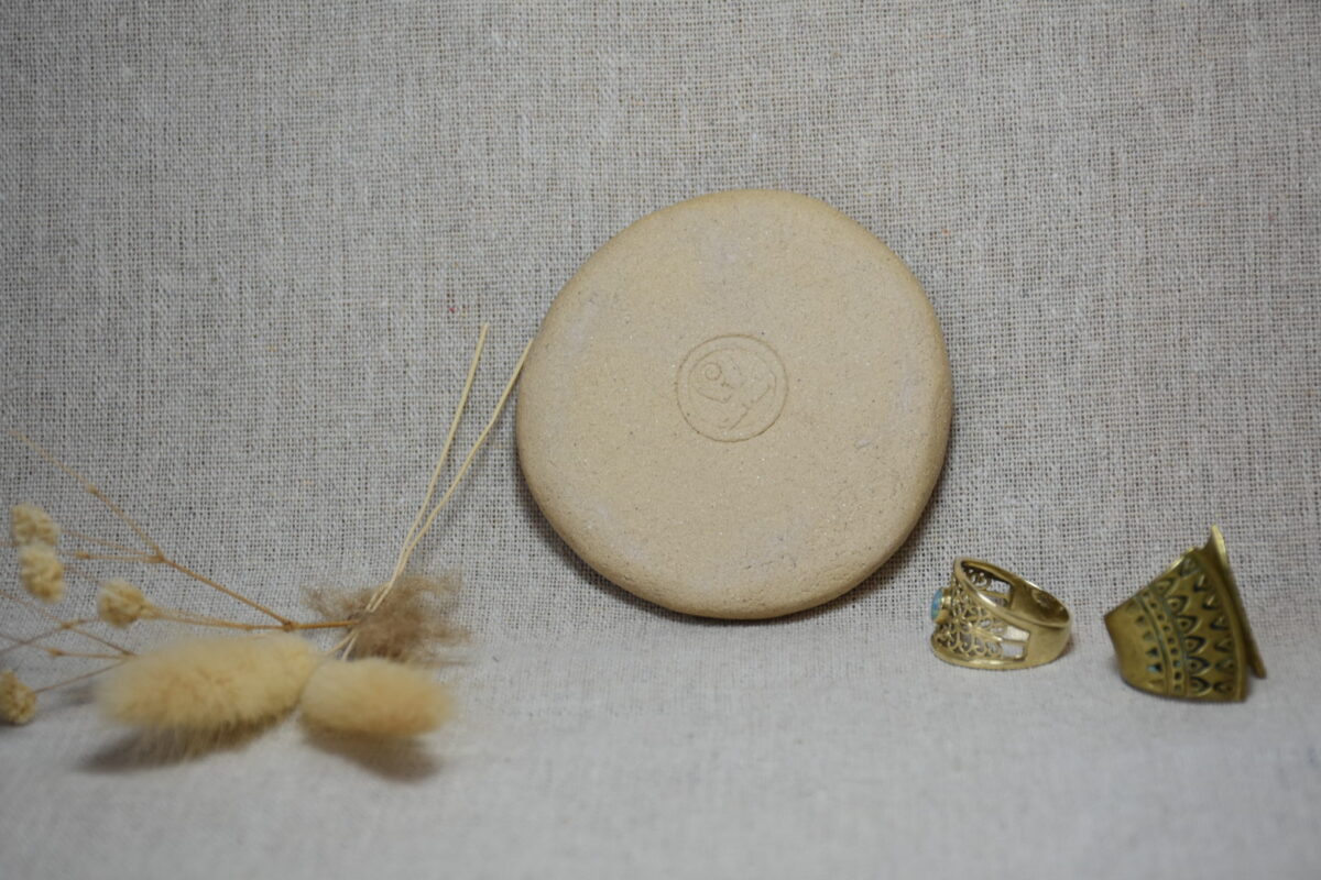 Earthy Stoneware Catchall | Minimalist Round Trinket Dish with Glazed Mandala Earthy Stoneware Catchall | Minimalist Round Trinket Dish with Glazed Mandala