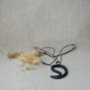Handmade Black Ceramic Swirl Necklace | Minimalist Wave Pendant Handmade Black Ceramic Swirl Necklace | Minimalist Wave Pendant