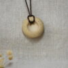 Minimalist Ceramic Donut Necklace | Earthy Raw Clay Pendant Minimalist Ceramic Donut Necklace | Earthy Raw Clay Pendant
