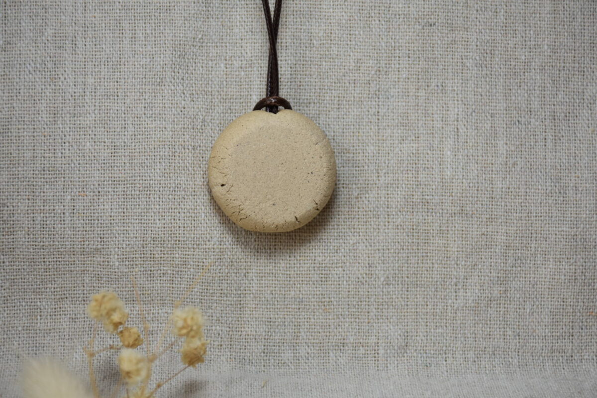 Minimalist Ceramic Donut Necklace | Earthy Raw Clay Pendant Minimalist Ceramic Donut Necklace | Earthy Raw Clay Pendant