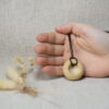 Minimalist Ceramic Donut Necklace | Earthy Raw Clay Pendant Minimalist Ceramic Donut Necklace | Earthy Raw Clay Pendant