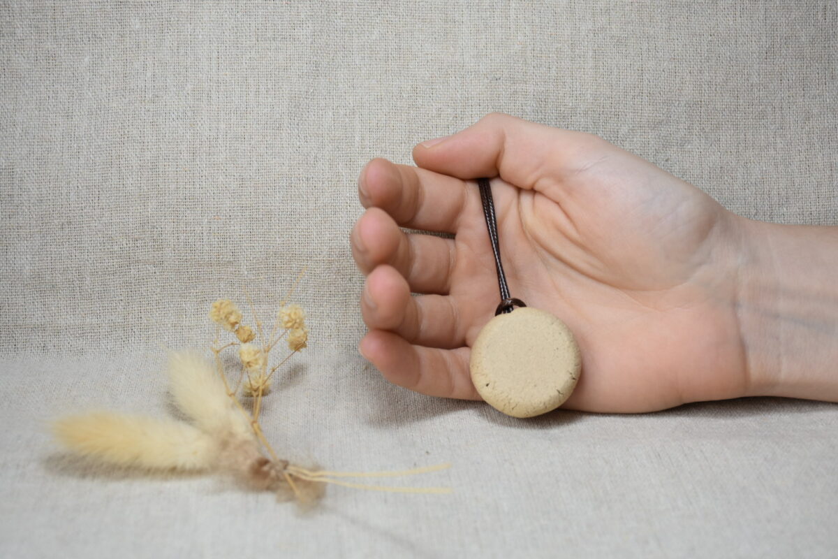 Minimalist Ceramic Donut Necklace | Earthy Raw Clay Pendant Minimalist Ceramic Donut Necklace | Earthy Raw Clay Pendant