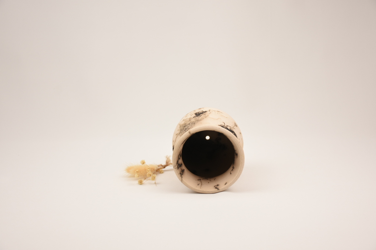 Handmade Raku Ceramic Planter Handmade Raku Ceramic Planter