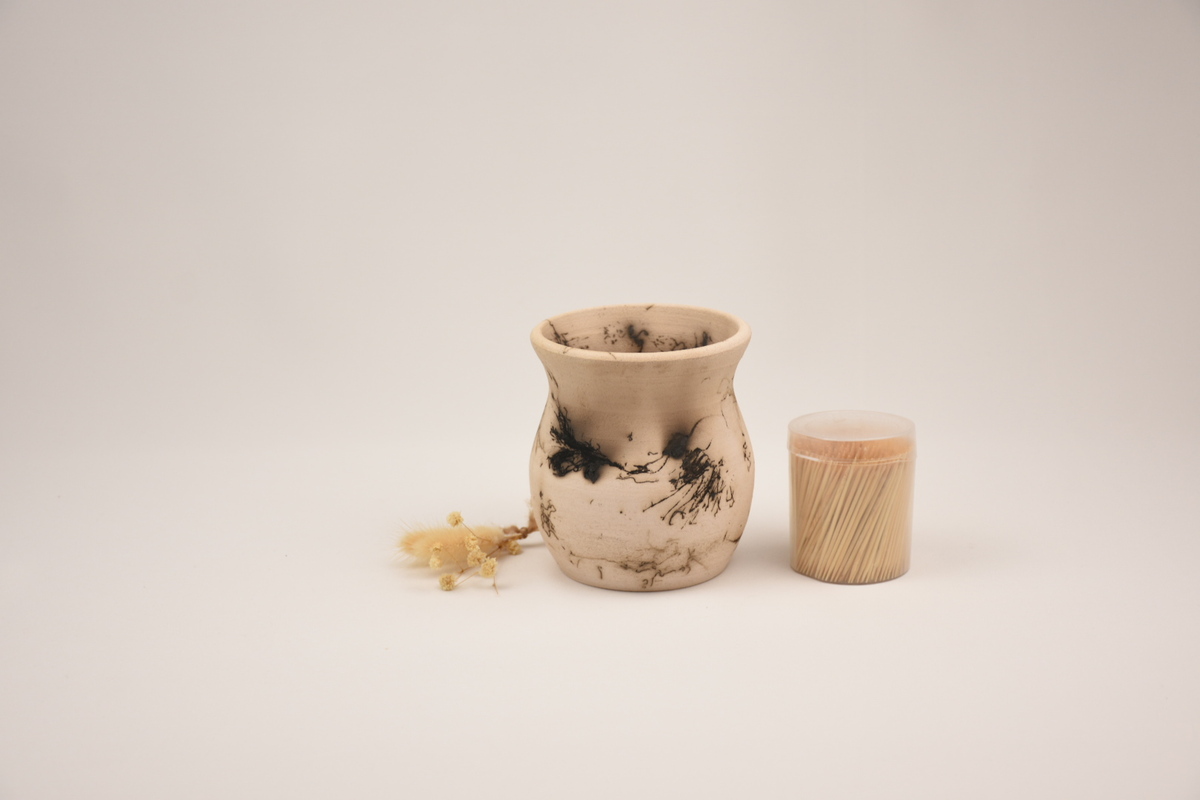 Handmade Raku Ceramic Planter Handmade Raku Ceramic Planter
