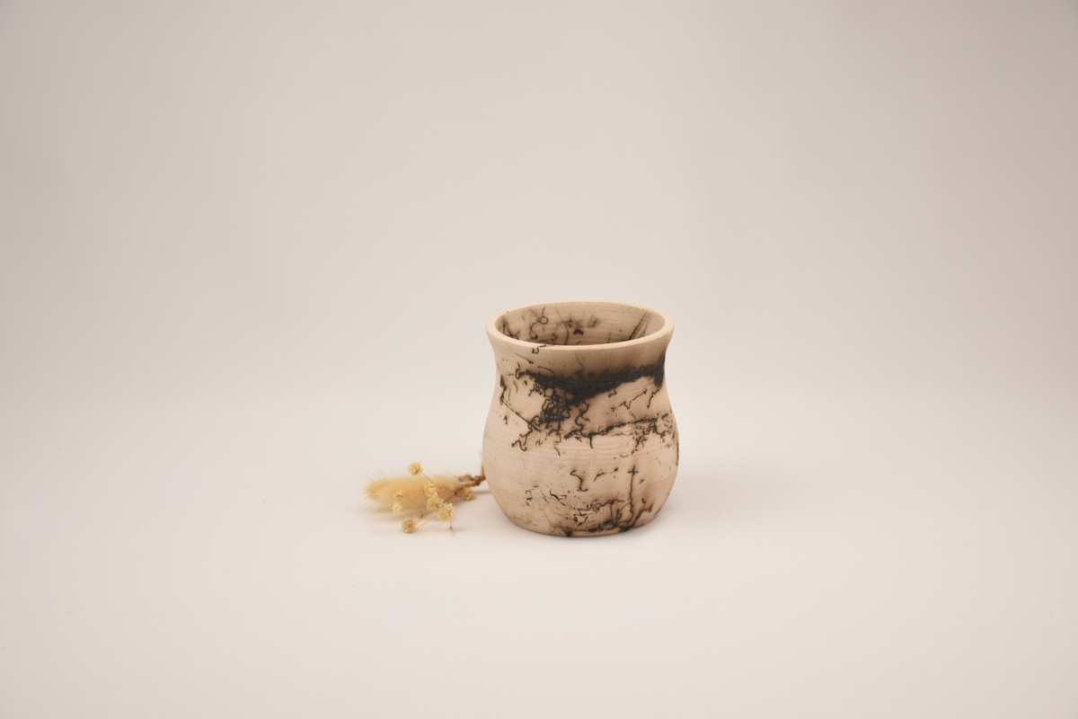 Handmade Raku Ceramic Planter Handmade Raku Ceramic Planter