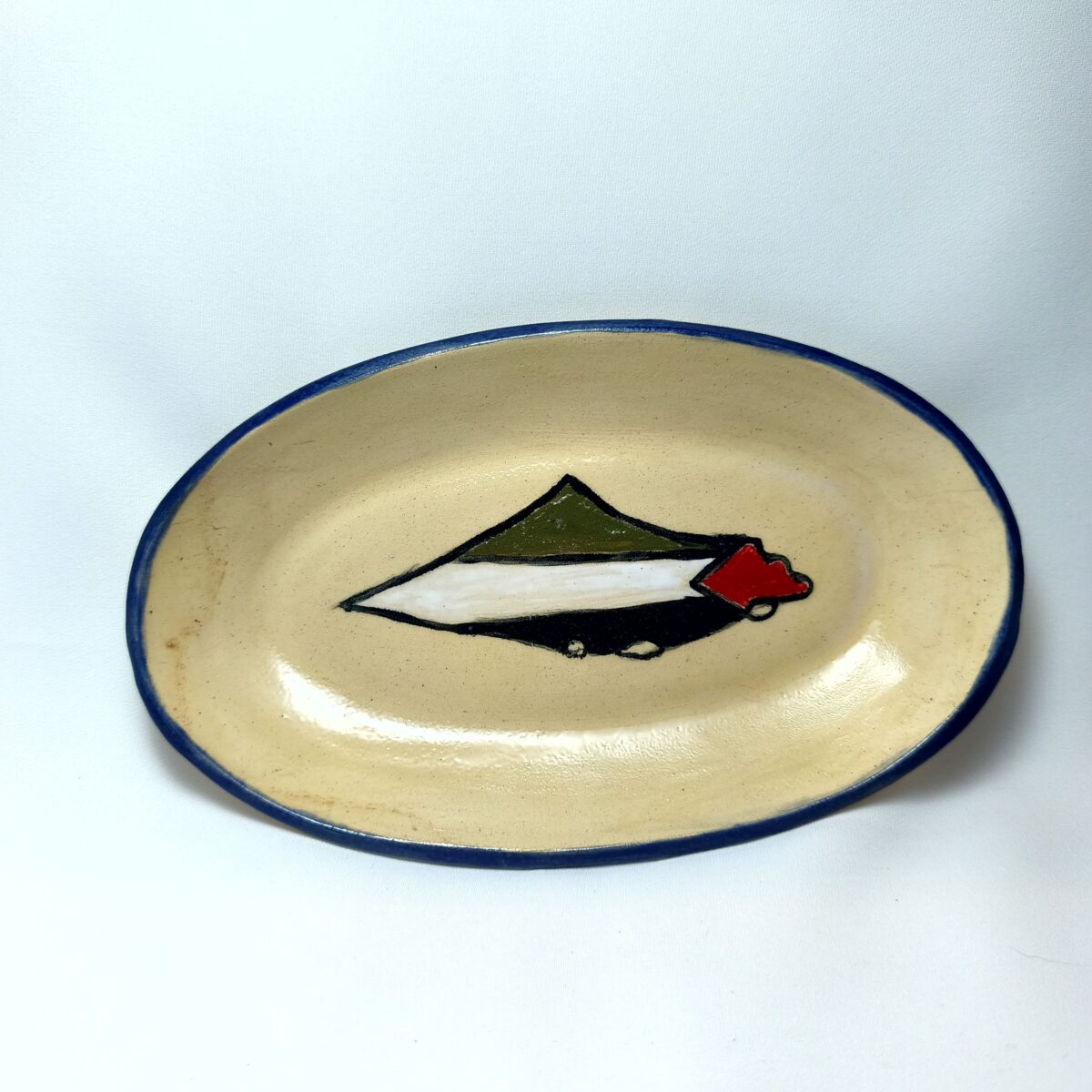 Hand-Painted Palestine Map Ceramic Dish | Palestinian Flag Oval Catchall Tray Hand-Painted Palestine Map Ceramic Dish | Palestinian Flag Oval Catchall Tray