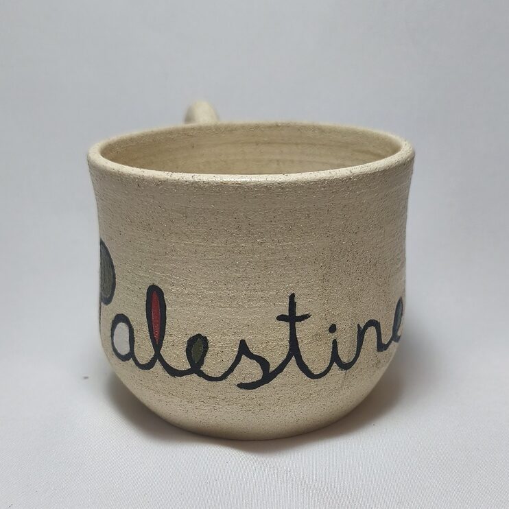 Handmade Palestine Ceramic Mug | Hand-Painted Heritage Coffee Cup Handmade Palestine Ceramic Mug | Hand-Painted Heritage Coffee Cup
